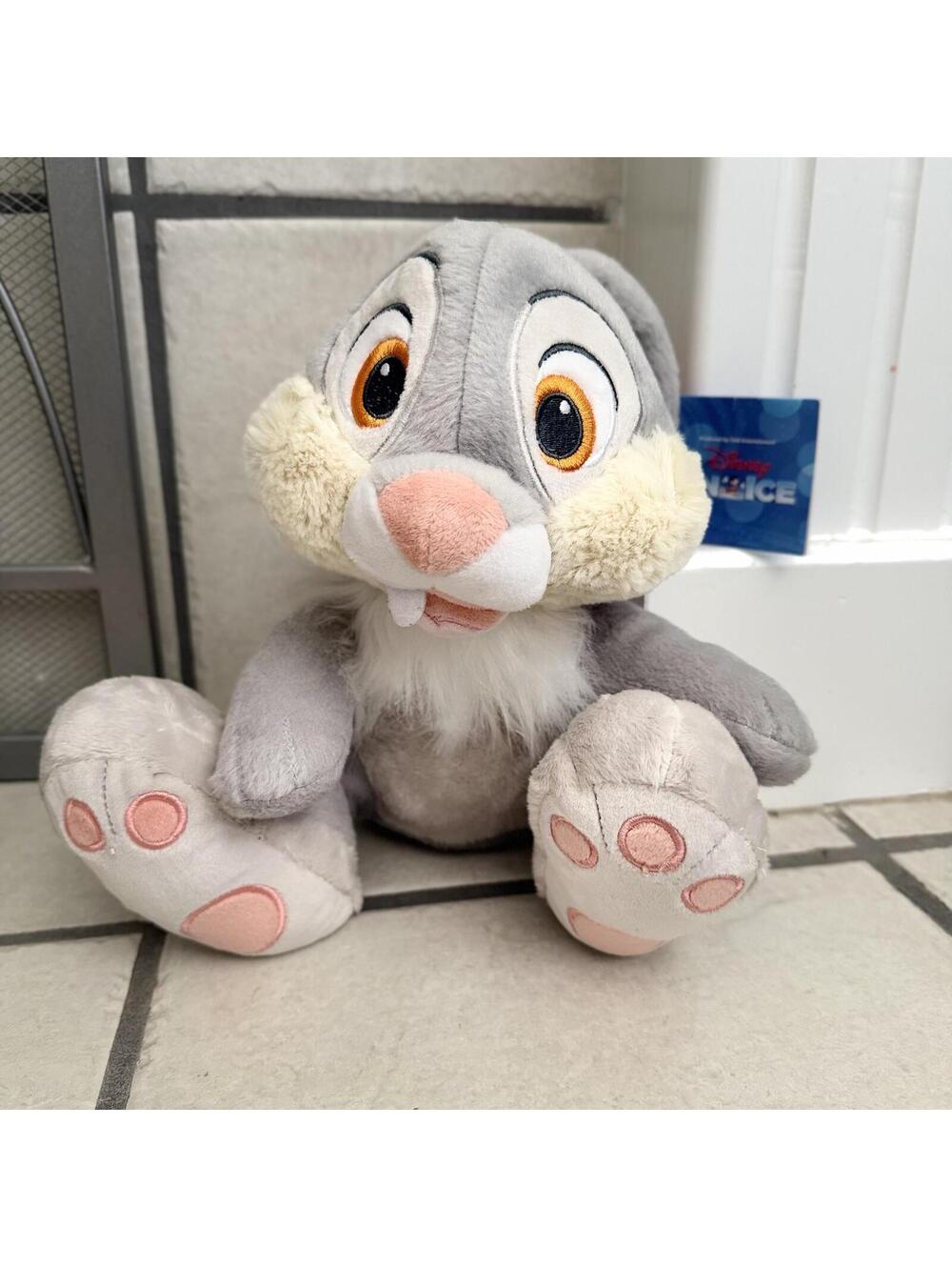 Disney on Ice Gray Bunny Plush Stuffed Animal with Tag